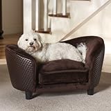 Enchanted Home Pet Ultra Plush Snuggle Bed, 26.5 by 16 by 16-Inch, Brown Basket (Misc.)