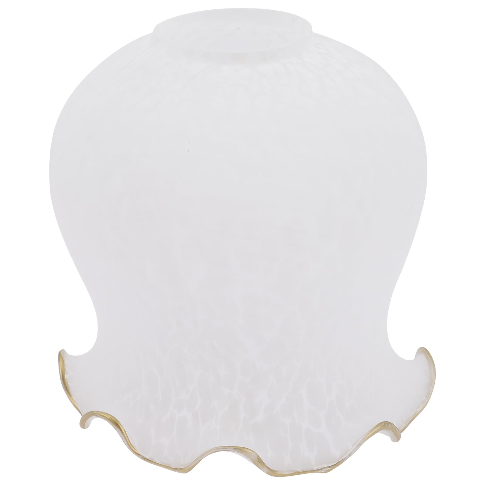 Glass Lampshade Flower Shaped Lamp Cover for Chandelier Ceiling Lamp Shade 5.31X4.72X4.72In Frosted Decorative Replacement Shade for Living Room Office Bedroom