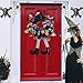 FLASH WORLD Witch Halloween Wreath,24’’×24’’ Hat Legs Pumpkin Door Decorations, Artificial Handmade Wreath for Front Door or Indoor Wall Décor to Celebrate Halloween (Round)