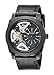 Fossil Men's ME1121 Machine Mechanical Twist Stainless Steel Watch With Black Leather Band