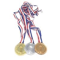 Torch Award Medals (2 Dozen) - Bulk - Gold, Silver, Bronze Medals - Olympic Style Award Medals - First Second Third Winner -Olympic Medals-Great for Party Favor Decorations and Awards