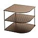 Seville Classics 3-Tier Corner Shelf Counter & Cabinet Organizer, Bronze