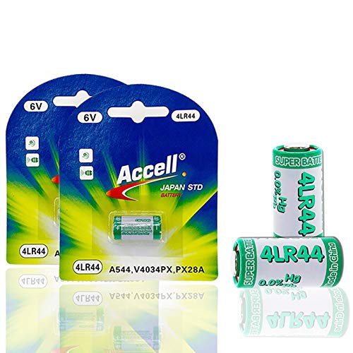 MJKAA 2 Pack 6V 4LR44 A544V 4034PX PX28A L1325 4AG13 544 4A76 Alkaline Dry Battery for Dog Training Shock Collars Beauty Pen