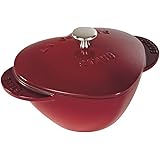 STAUB Cast Iron Heart Cocotte, 1.75-quart, Cherry