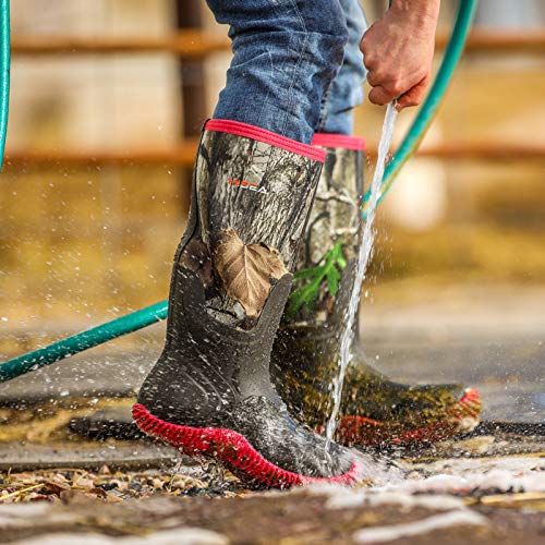 HISEA Women's Rubber Rain Boots Waterproof Insulated Garden Shoes