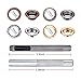 Pangda 200 Set Grommets with 3 Pieces Grommet Tools for Canvas Clothes Leather, 1/4 Inch