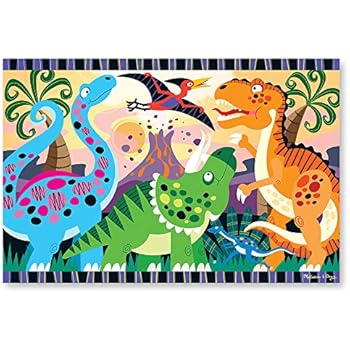 Melissa & Doug Dinosaur Dawn Jumbo Jigsaw Floor Puzzle (24 pcs, 2 x 3 feet)