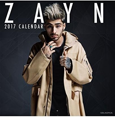 Branded Accessories Unofficial Zayn Malik 2017 Square Wall Calendar Month View