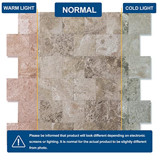 Yipscazo Backsplash Peel and Stick PVC Tile, Stick on Tile for Kitchen