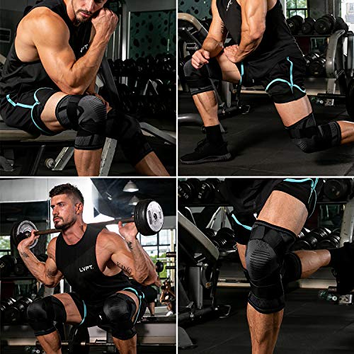SKDK Knee Brace for Knee Pain Knee Support Compression Sleeves with Removable Bands , ACL, for Gym, Working Out, Running, Injury Recovery, Basketball and More Sports