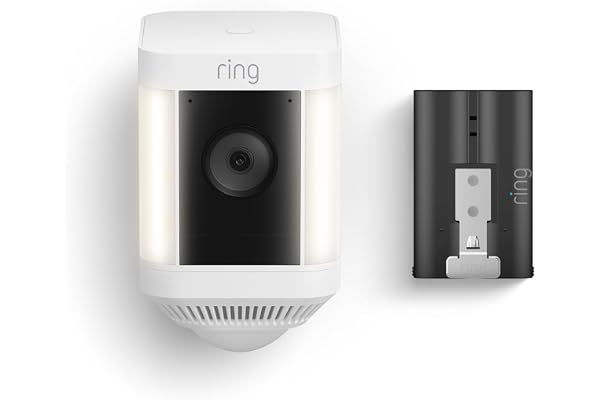 Ring Spotlight Cam Plus, Battery with extra Quick Release Battery