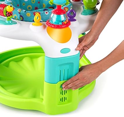 bright starts 2 in 1 laugh & lights activity gym and saucer