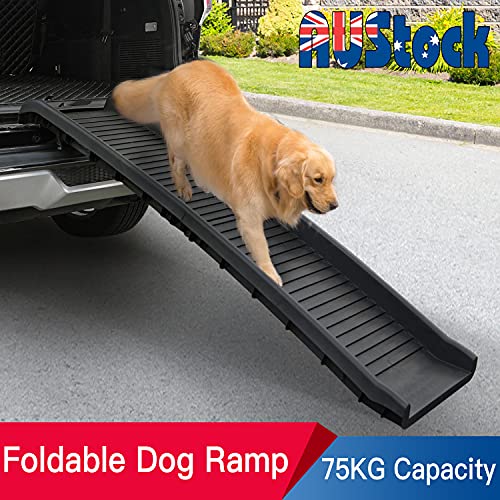 Sandinrayli Folding Pet Dog Ramp SUV and Car Ladder Stairs for Puppy