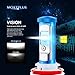 MOSTPLUS 9,600LM 6000K Plug and Play H11 (H8/H9) LED Headlight Conversion Kit Bulbs 4,800LM Per Bulb-Cool White (XHP50) with 3 Year Warranty