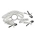 Three-Headed Clip Chain Jewelry Adjustable Clip (Silver)