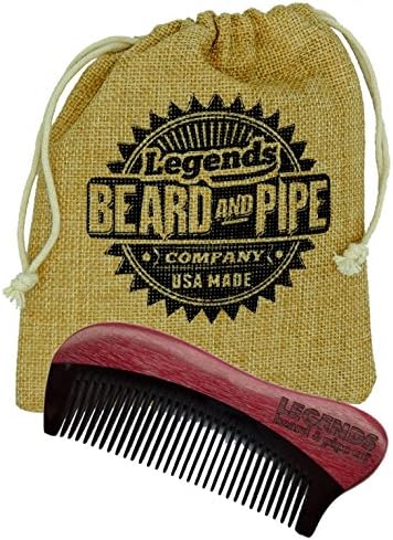 OX HORN BEARD COMB - SANDALWOOD AND ANTI STATIC OX HORN