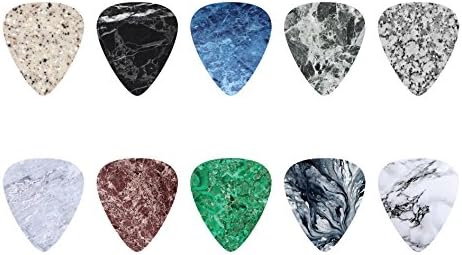 Marble Stone Pattern Guitar Pick Set (10pcs)