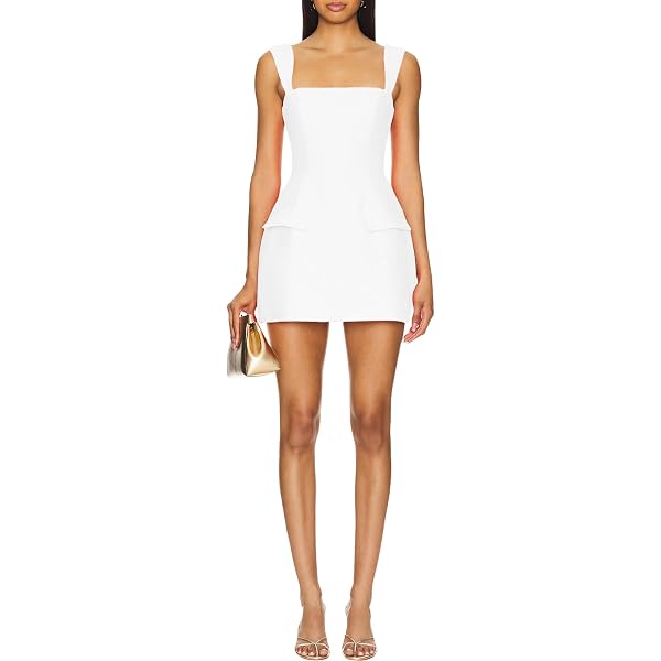 Nsbonu Women's Summer One Shoulder Backless Mini Dress - Ruffle Tiered Sleeveless Sundress - View #7