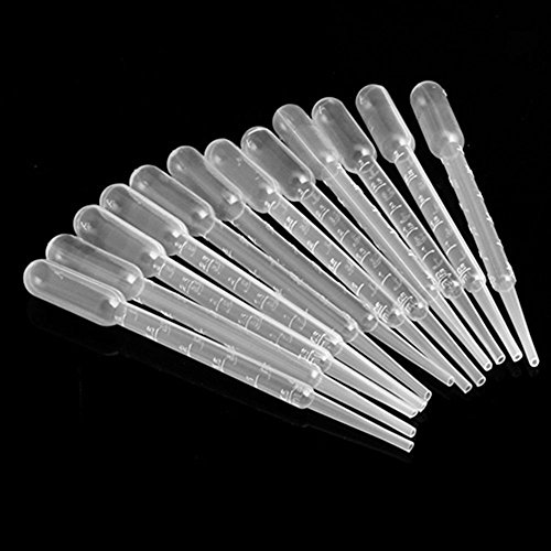 Potato001 50Pcs Airbrush 3ml Disposable Plastic Eye Dropper Transfer Graduated Pipettes