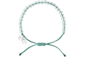 4ocean Beaded Bracelet - Removes 1 Pound of Ocean Plastic - Handcrafted, Adjustable Unisex Recycled-Jewelry - Supports Marine Life Conservation Through Ocean Plastic Removal