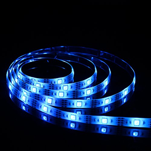 SOLMORE LED Strip Lights Battery Operated 2m/6.6ft 5050 SMD 60LEDs Color Changing RGB LED Light Strip Flexible LED Strip Kit Waterproof Strip Lighting for Home Bedroom DIY Party Indoor Outdoor (2Pcs)
