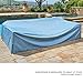 SUNCROWN 5-Piece Outdoor Patio Furniture Sofa Set All-Weather Wicker Sectional Sofa Couch Conversation Sets with Washable Cushions and Coffee Table (Dark Blue)