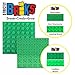 Strictly Briks Toy Building Sets Baseplates - Compatible with Lego - 10 x 10 in, 8-Pack, Blue, Gray, Green & Sand - Stackable Brick Baseplate