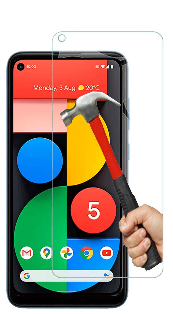 KP TECHNOLOGY Pixel 5 Premium Quality Genuine Tempered Glass Explosion & Shatter Proof Screen Protector Guard Cover for Google Pixel 5 (Google Pixel 5 Screen Protector)