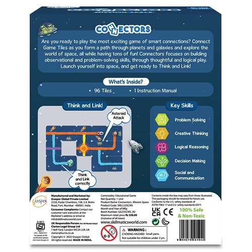 Skillmatics Educational Game Connectors Mission Space, Fun Learning