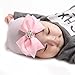 WILLTOO Newborn Lovely Soft Cute Hat Bow Baby Girl Hospital Beanie Hat (F)