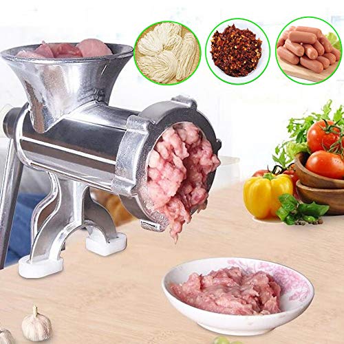 Manual Meat Grinder, Manual Meat Mincers Stainless Steel Hand Meat Grinding Machin Sausage