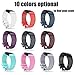 X4-Tech Compatible with Fitbit Charge 3 Bands Small Large for Women Men, Choose Color Soft Silicone Sports Replacement Accessory Band for Smartwatch Charge 3 Fitness Activity Tracker (10PCS-1, Small)