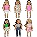 PZAS Toys 6 Outfit Set, Compatible with All 18 Inch Dolls
