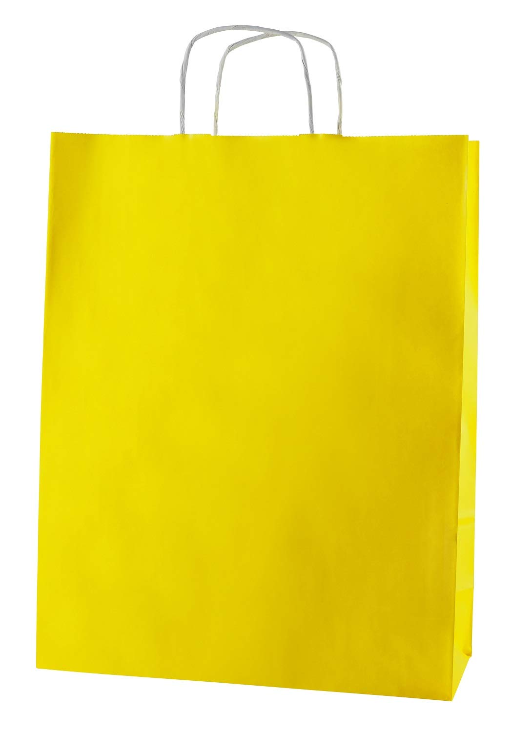 Thepaperbagstore 30 Yellow Large Paper Bags With Handles - 32x12x41cm - Colourful Paper Gift Bags for Adults and Kids - For Shopping, Party, Retail, Birthdays and Weddings — image 1