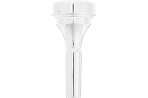 GARVALON Brass Cornet Mouthpiece Labor-saving Metal Mouthpiece for Beginners and Professionals Silver-plated