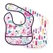 Bumkins Starter Bib, Baby Bib Infant, Waterproof, Washable, Stain and Odor Resistant, 3-9 Months, 2-Pack - Watercolors & Brushstrokes