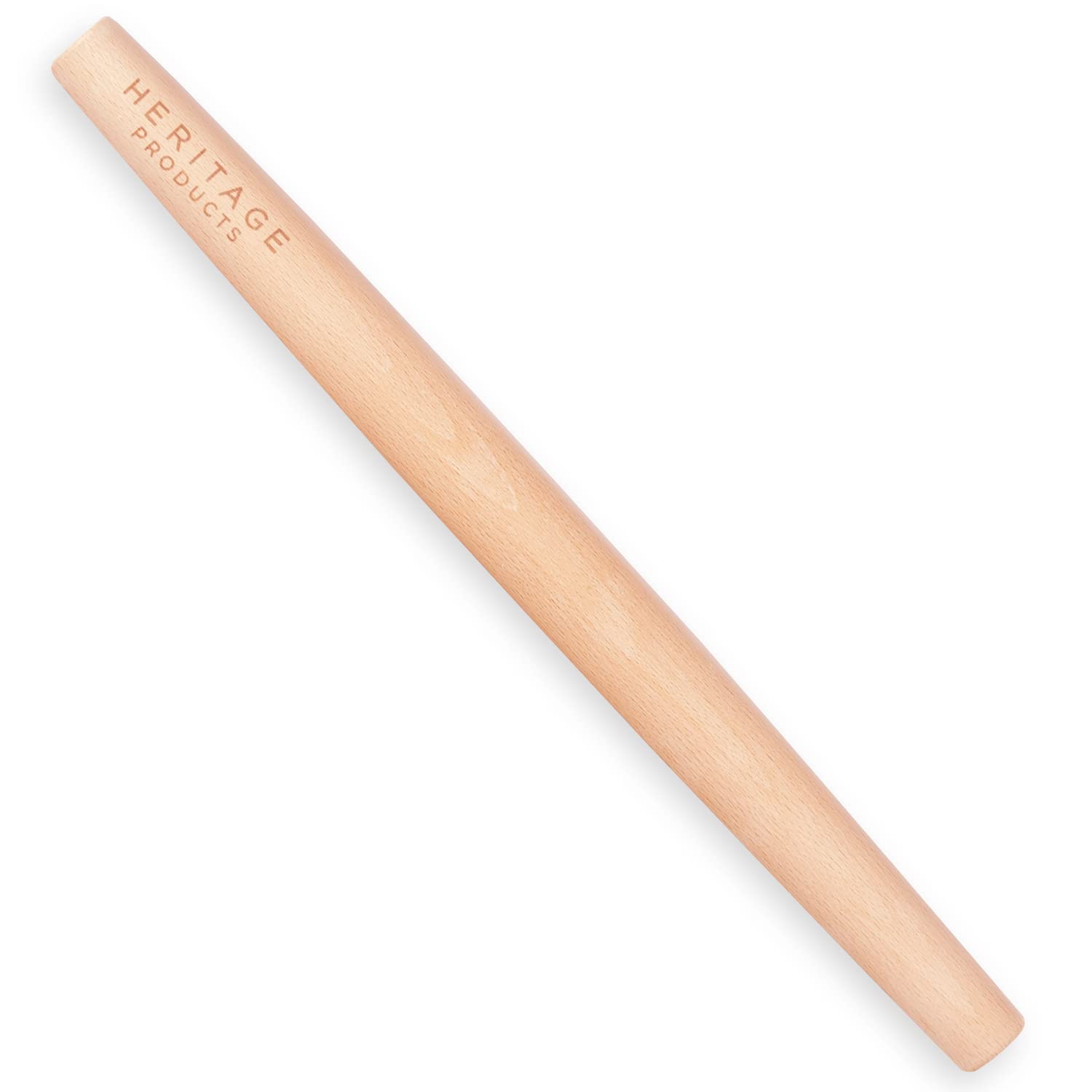 View 1 of *2 Pack* Heritage Products French Rolling Pin - Tapered Wooden Rolling Pins for Baking - Dough Roller for Fondant, Ravioli, Pastry, Pie, Bread, Dumpling