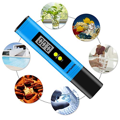 VEROSKY Digital PH Meter, PH Meter 0.01 PH High Accuracy Water Quality Tester with 0-14 PH Measurement Range for Household Drinking, Pool and Aquarium Water PH Tester Design with ATC - Thumbnail 3