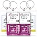 GreatShield Cruise Luggage Tag Holder (4 Pack) with Zip Seal & Steel Loops, Weather Resistance PVC Pouch - Clear