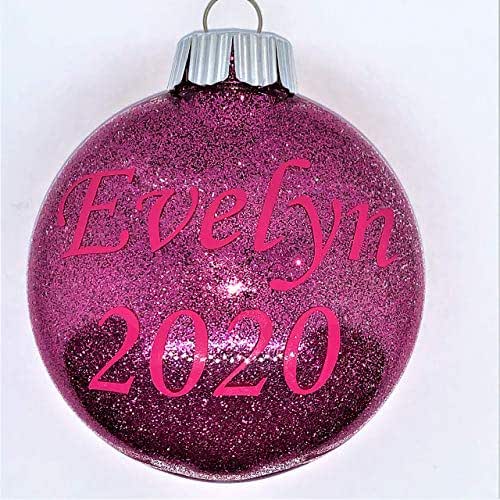 Personalized Name 2020 Christmas Ornament Disc Ornament