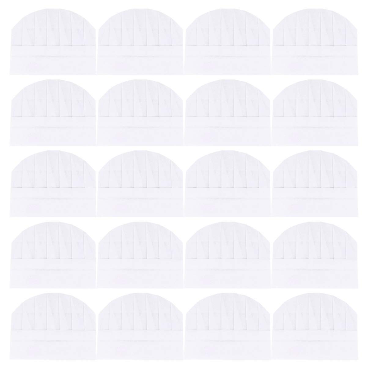 Healifty 20Pcs Paper Chef Hats for Kids: White Disposable Children Chef Caps Outfit Funny Novelty Cooking Baking Kitchen Costume Accessories for Toddler Boys Girls