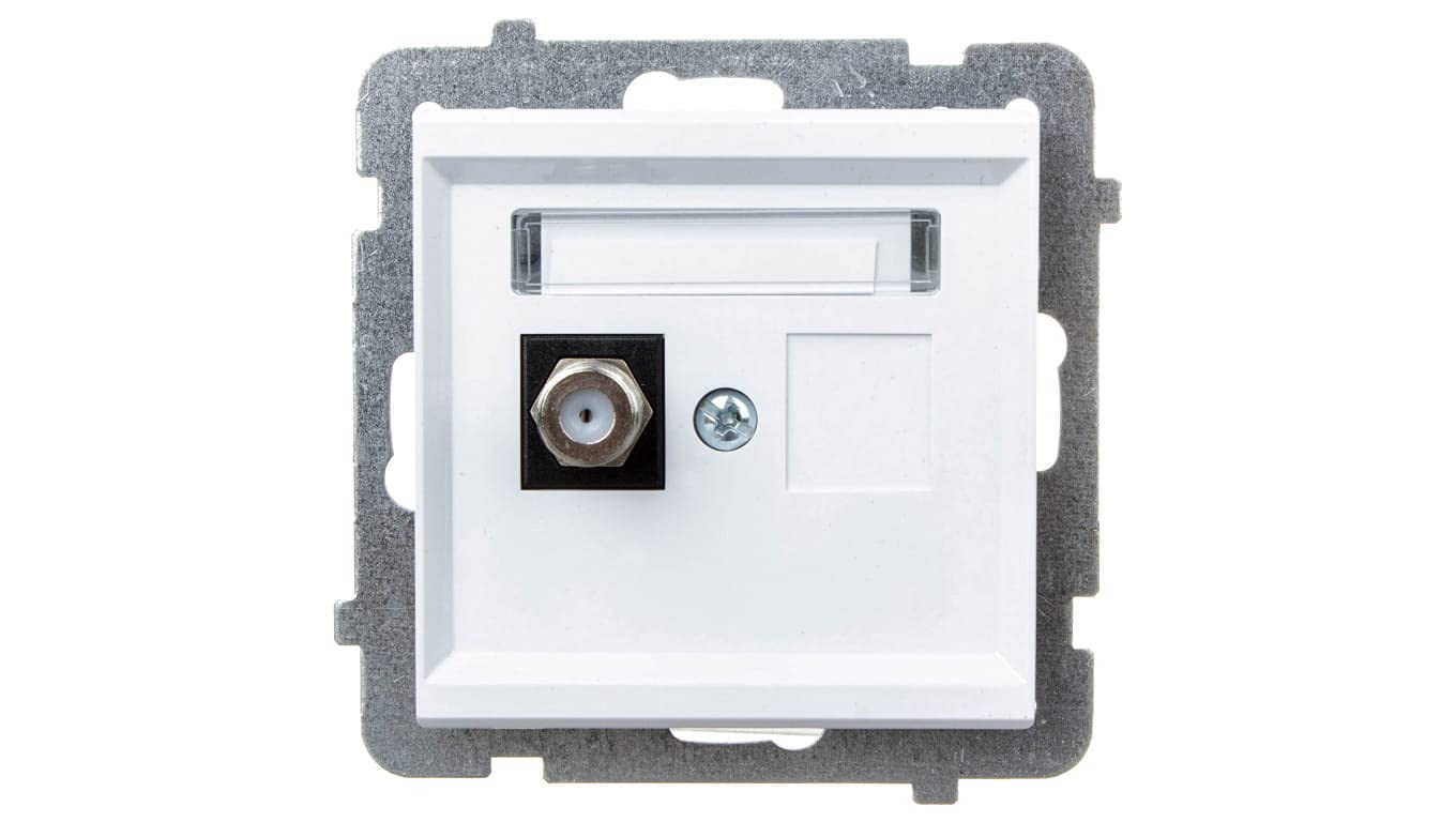 Ospel GPA-1RF/m/00 Socket White IP20, 71 mm 35 mm 71 mm 62 g