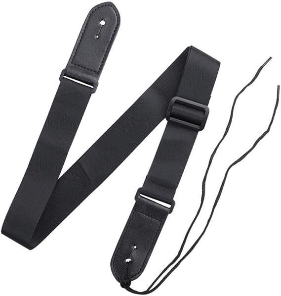 Yves25Tate Ukulele Schultergurt Schwarz, Verstellbarer Ukulele Gurt
