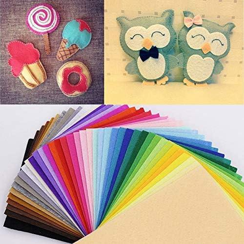 43Colors 10 15cm Polyester Nonwoven Fabric for Needlework DIY Handmade Sewing Crafts Feutrine Floth 1mm Thickness Felt Fabric