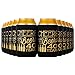 Crisky 40th Birthday Can Cooler, Black Gold Cheers to 40 Years Birthday Decoration Party Favor Can Covers, 12-Ounce Neoprene Coolers for Soda, Can Beverage, 12 Count