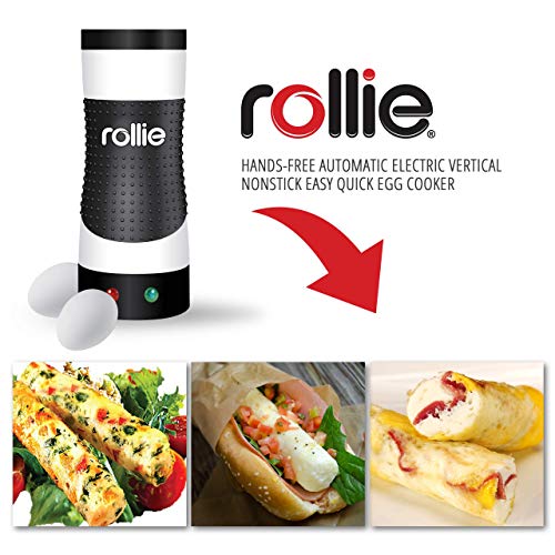 Rollie Hands-Free Automatic Electric Vertical Nonstick Easy Quick Egg Cooker (Renewed)