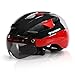 Base Camp Moon Road Bike Helmets with Removable Eye Shield Visor for Adult Cycling
