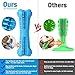 Chooseen Dog Toothbrush Stick Upgraded Dog Chew Toys Bone Bite Resistant Dental Care Effective Teeth Cleaning Blue for Small Medium Dogs Pets