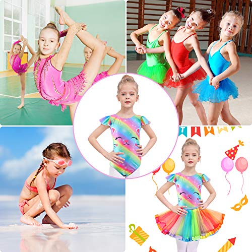 MHJY Girls Gymnastics Leotard Unicorn Ballet Dancewear One-Piece Activewear Bodysuit Athletic Leotards