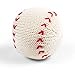 Estella Hand Knit Soft Organic Cotton Baby Rattle Toy, Baseball
